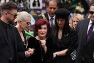 The Osbournes at the funeral ceremony for Ozzy Osbourne in Birmingham (Image via Getty Images)